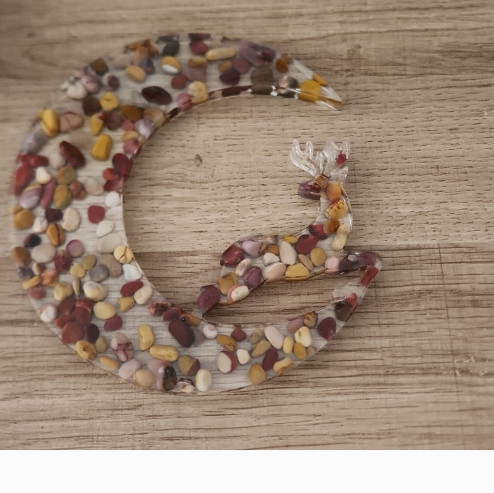 Mookaite deer decor